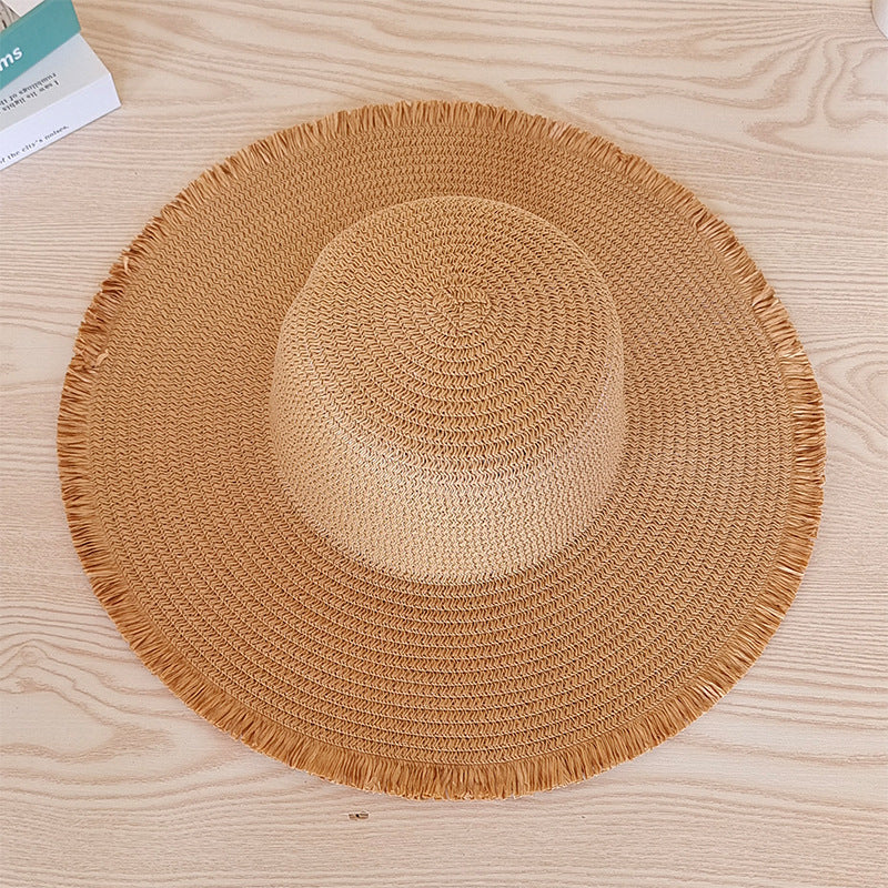 Sombrero de paja de ala ancha para verano 