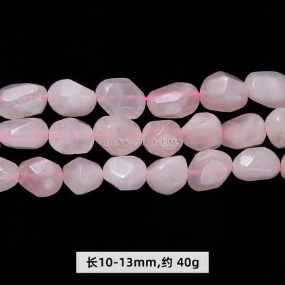 Natural powder crystal section conformal beads loose beads