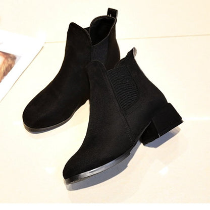 Winter new thick heel women's boots