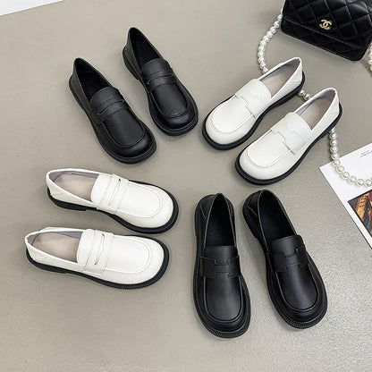 Round head sleeve loafers