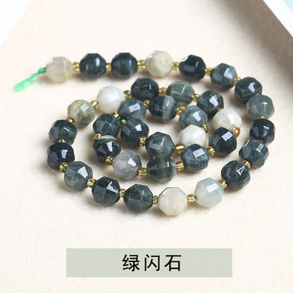 Agate cut olive beads loose beads