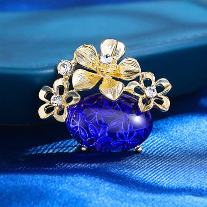 Crystal flower corsage