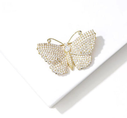 High-end luxury butterfly brooch