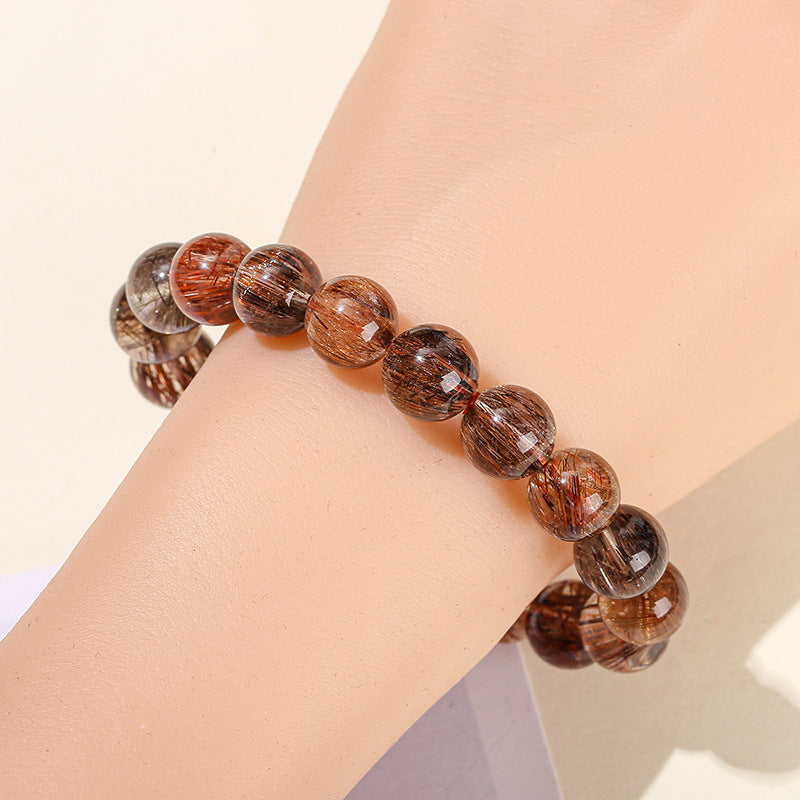 7A Natural Shunfa Color Hair Crystal Bracelet