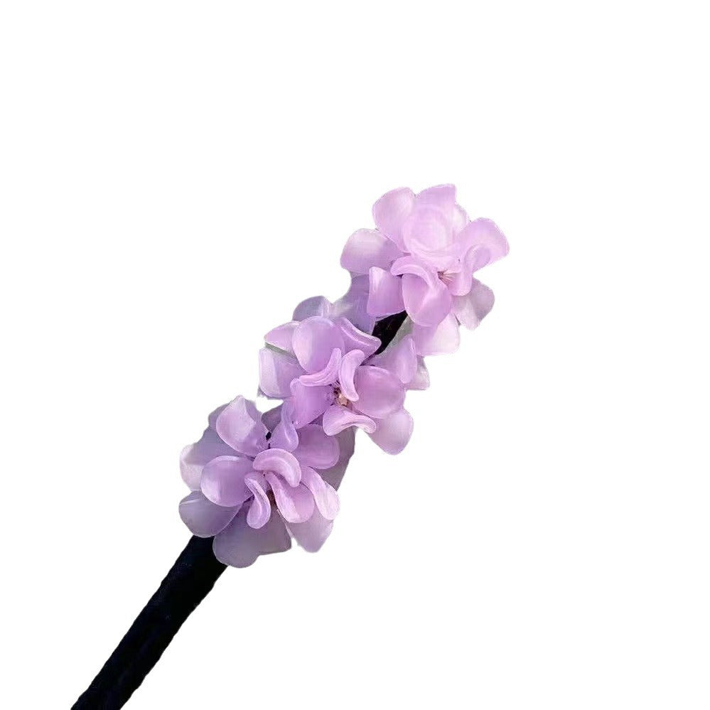 Hydrangea flower disc hair stick acrylic hair accessories