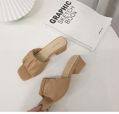 Slippers women's summer high heels