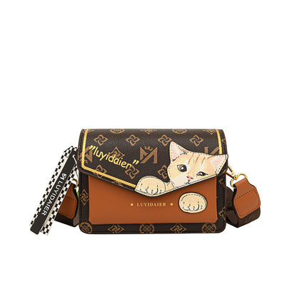 Retro printed women's bag