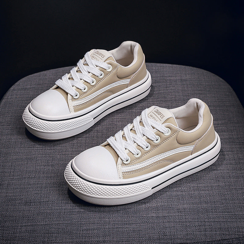 girl students' fashionable canvas shoes