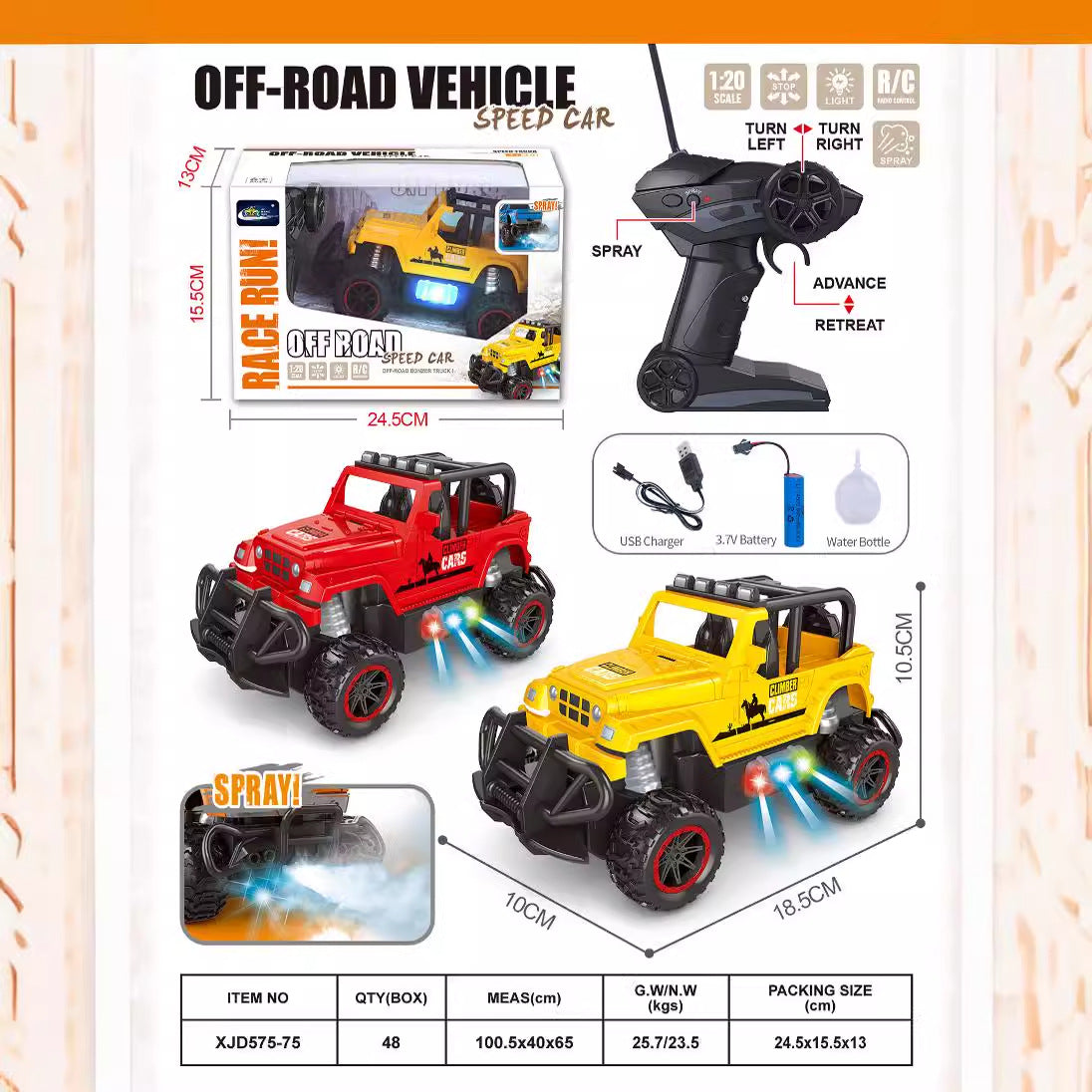 1:20 Scale Remote Control Car for Children: Two-Channel Remote Control Sports Car, Four-Channel Wireless Electric Toy Car