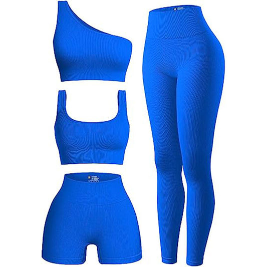 Yoga clothes women's short-sleeved four-piece set