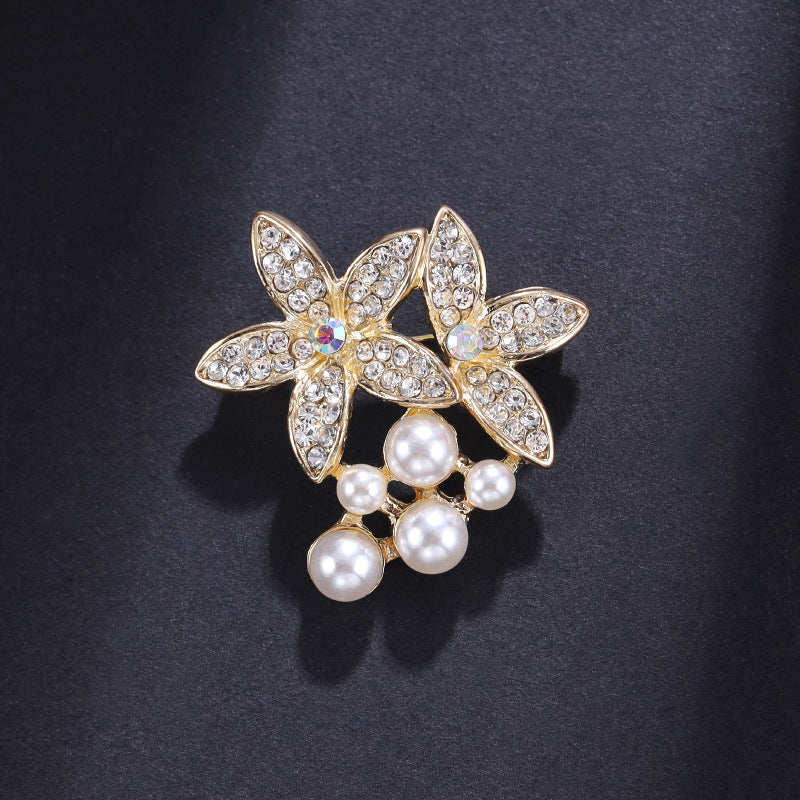 High-end brooch brooch imitation pearl