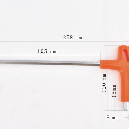 Vanadium steel hardened and lengthened flat head T type