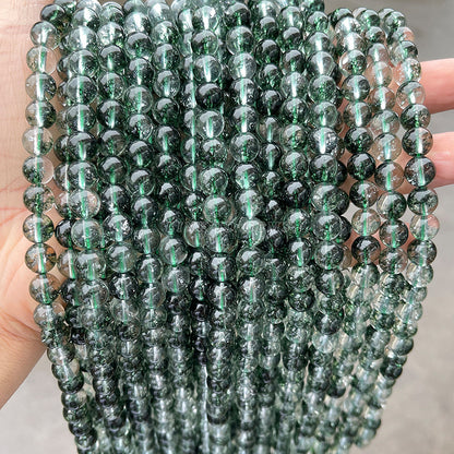 Optimized Green Ghost Crystal Round Beads Loose Beads