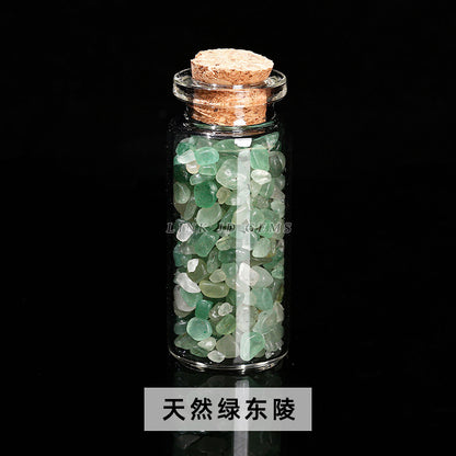 Crystal gravel wishing bottle jade agate gravel