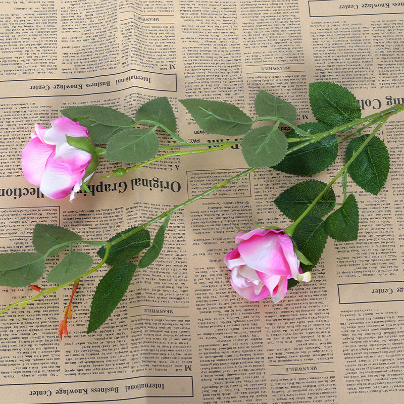 2 artificial roses