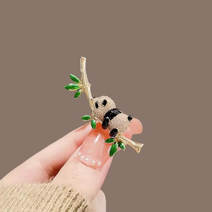 Cute cartoon animal brooch