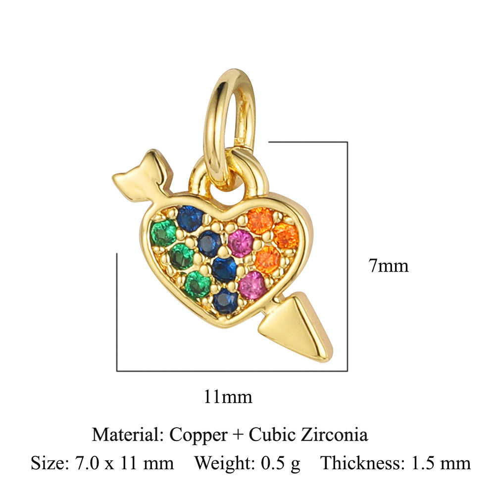 Virgin of the Cross Copper Zircon Pendant