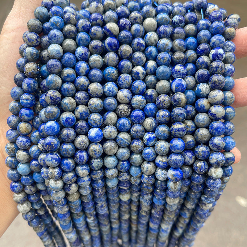 Natural Afghan lapis lazuli round beads loose beads