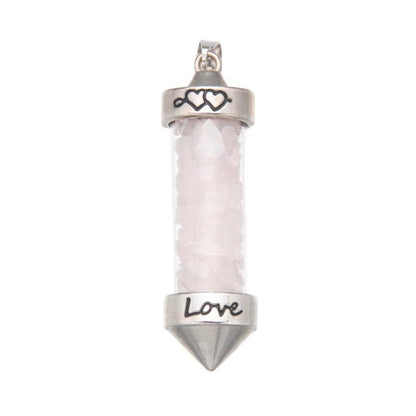 Crystal gravel wishing bottle colorful crystal pendant