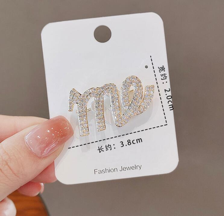 Letter ME Brooch