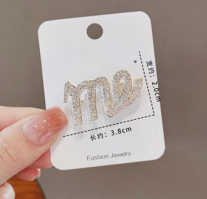 Letter ME Brooch