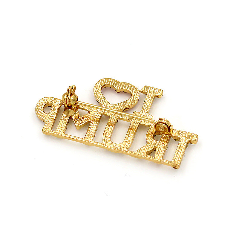 European pin TRUMP logo collar pin