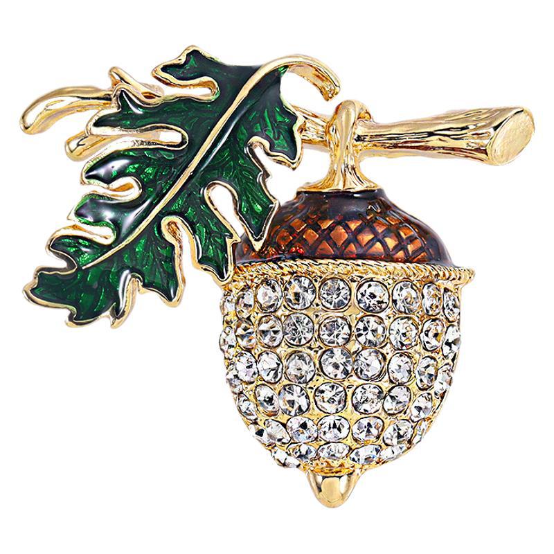 New Rhinestone Pine Nut Brooch