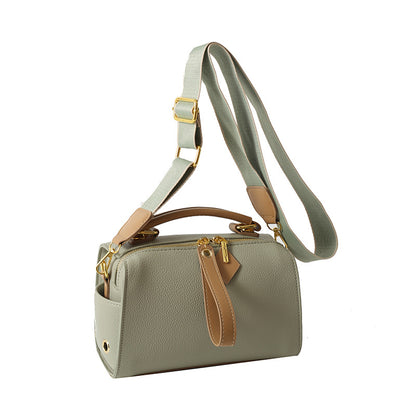 Solid color premium handbag