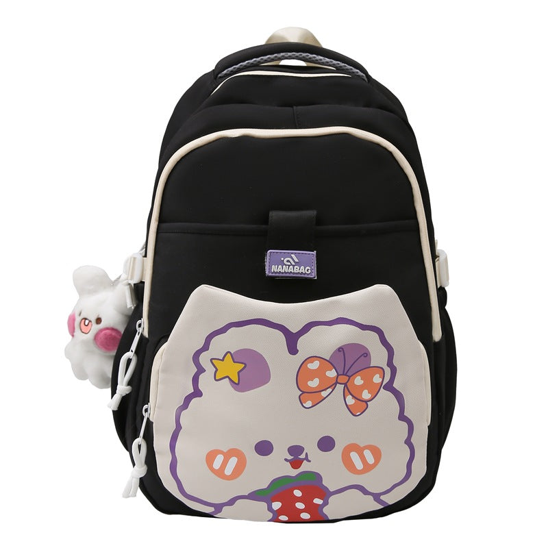 Mochila con lindo estampado y gran capacidad. 