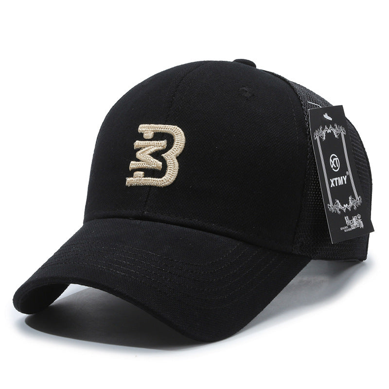 Structured Letter Mesh Sun Protection Baseball Cap