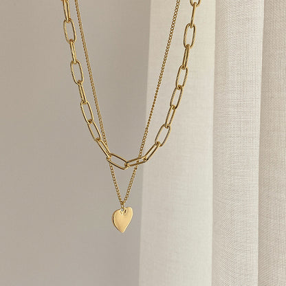 Love pendant sweater chain long new