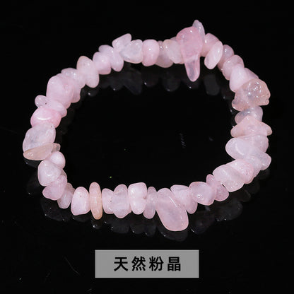 Colorful crystal gravel bracelet elastic