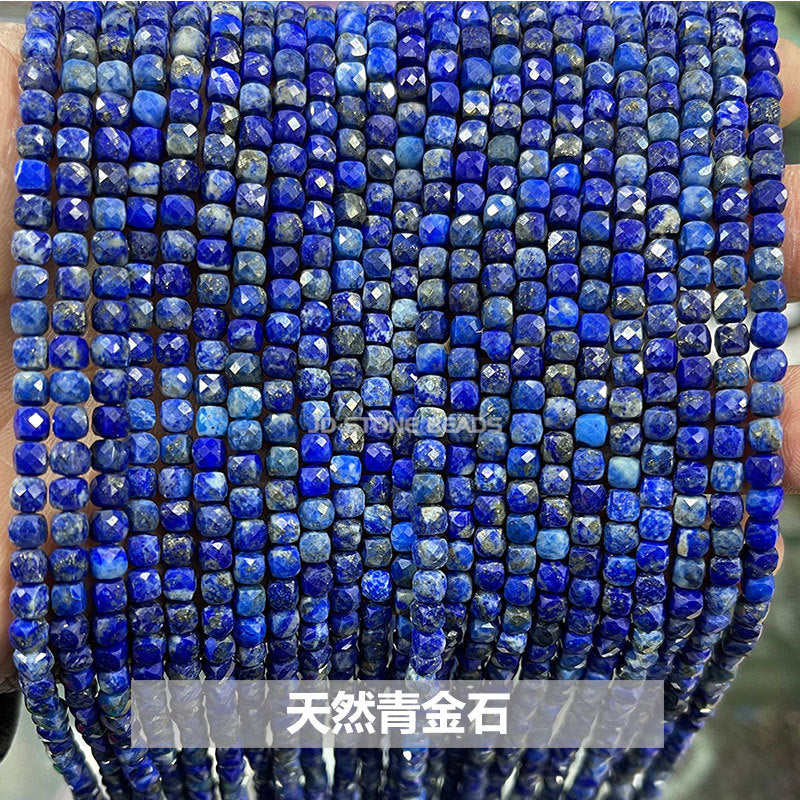 4Mm crystal agate square loose beads