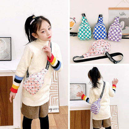 Cartoon chest bag trendy boys and girls shoulder messenger bag