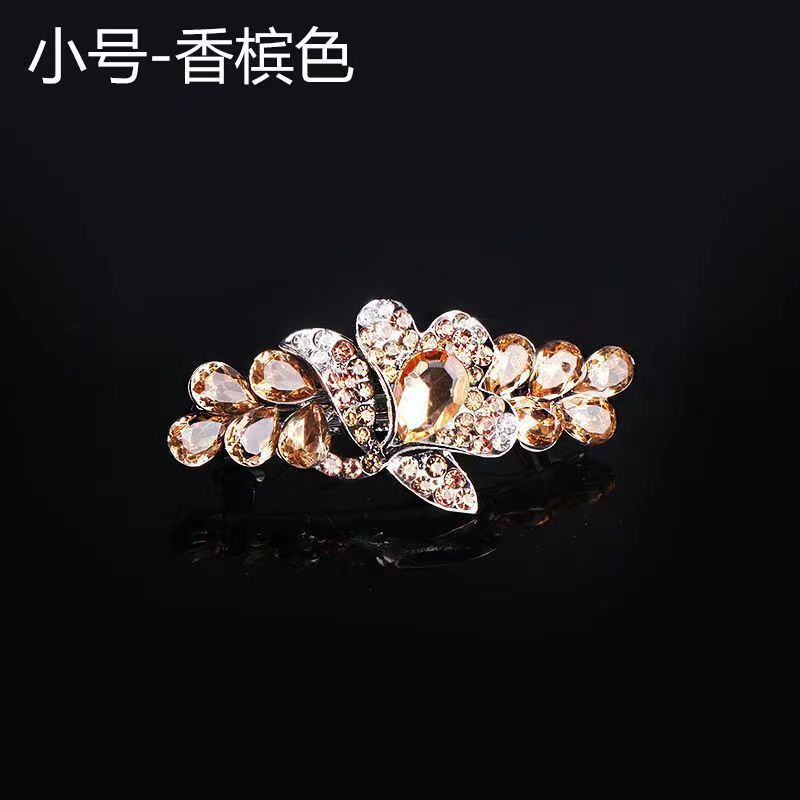 Rhinestone Tulip Spring Clip