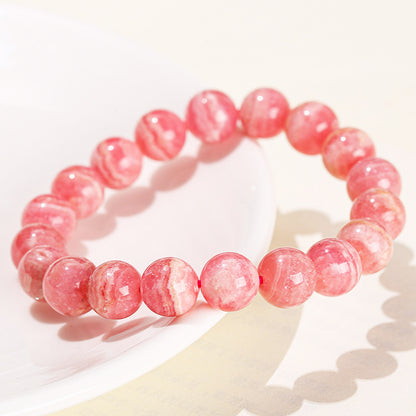 Red stone bracelet simple single circle