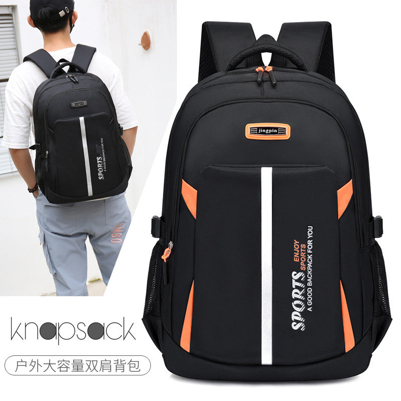 Fashion junior high school backpack men