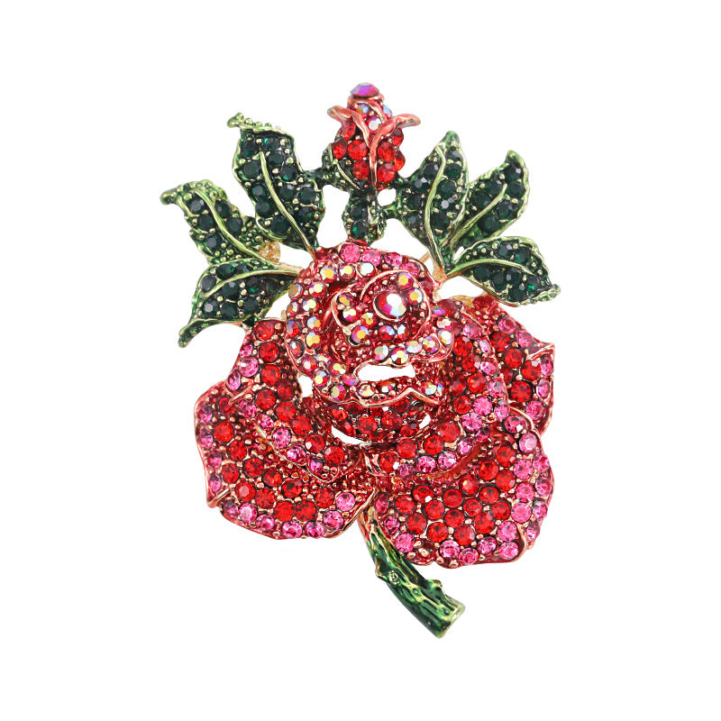 fashion Delicate Rose Flower Brooch