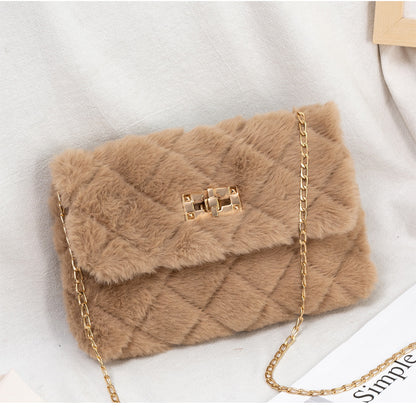 Plush shoulder bag