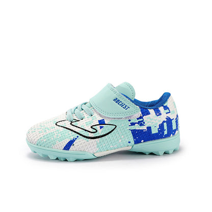 Zapatos de fútbol con velcro para césped artificial para niños y niñas LLD005 