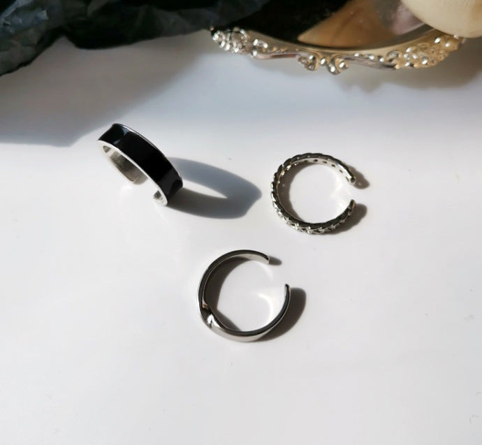 Index finger ring adjustable three-piece set