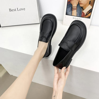 Round head sleeve loafers