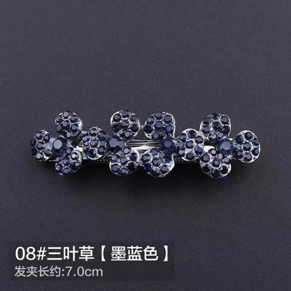 Medium horizontal clip spring clip rhinestone top clip