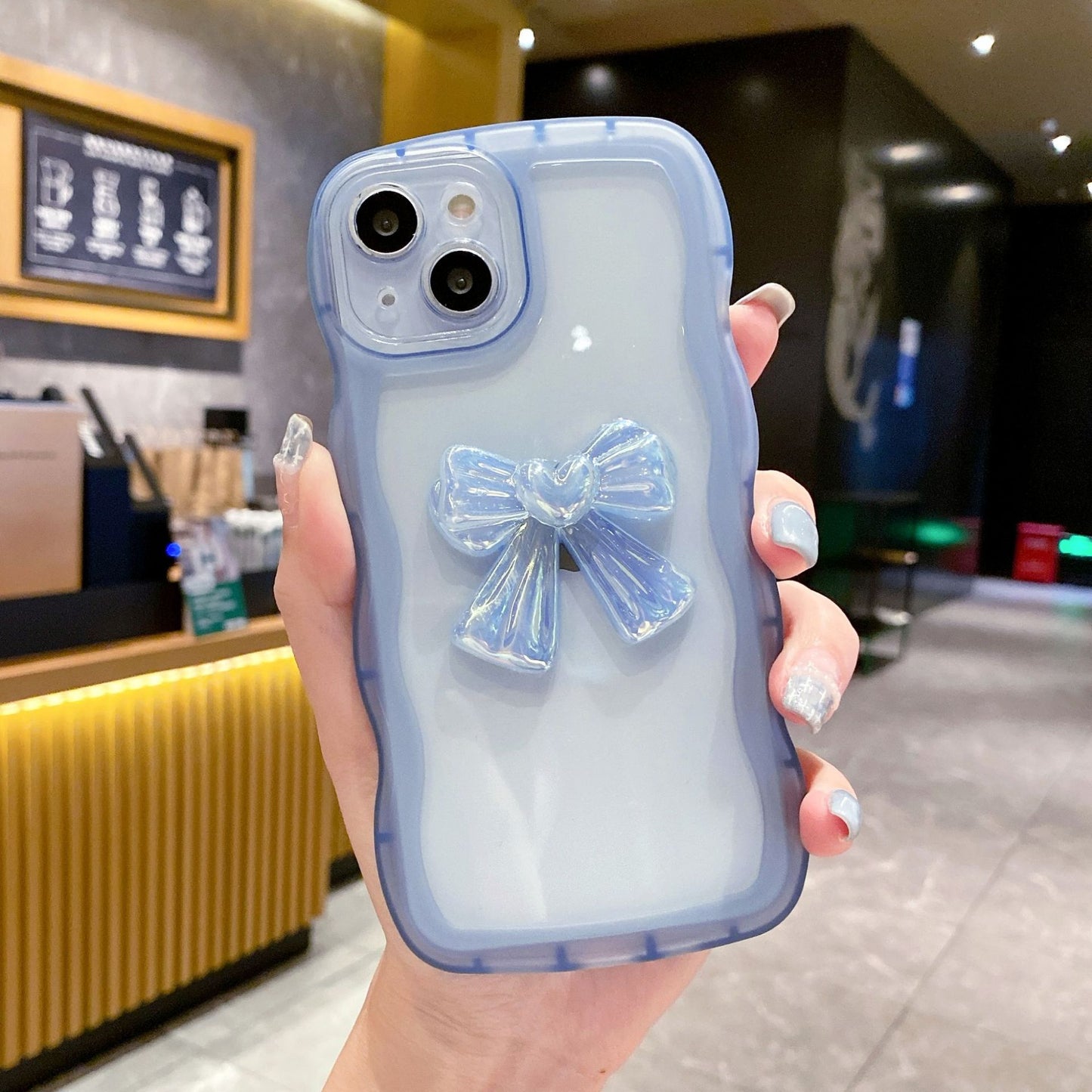 OPPO RENO9PRO Wavy Colorful Bow A58 Ins Style Case