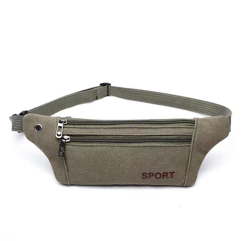 Men's waist bags wholesale canvas phone bags