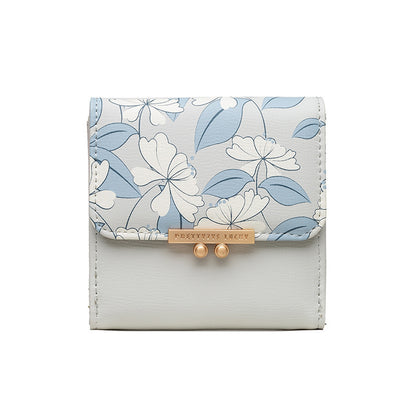 Women's Short Wallet PU Printed Buckle