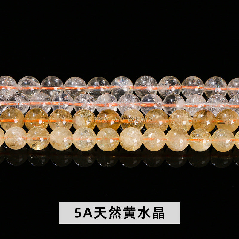 Natural Huangta crystal loose beads crystal round beads