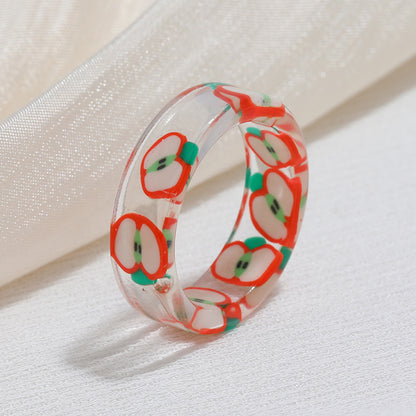 Acrylic resin fruit ring