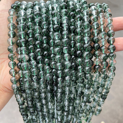 Optimized Green Ghost Crystal Round Beads Loose Beads