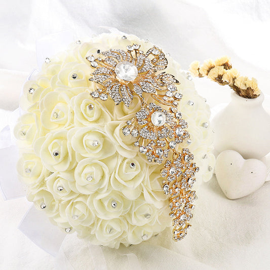 Exaggerated Rhinestone Brooch Pin